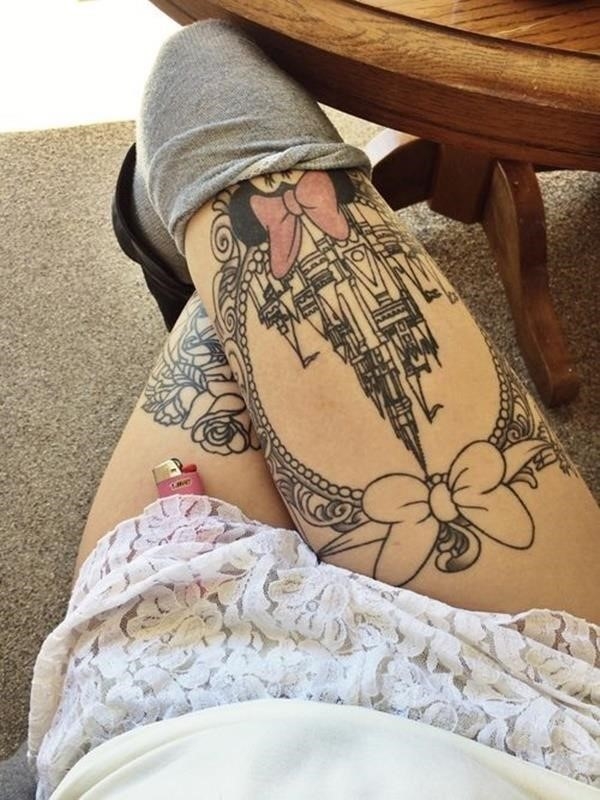 Sexy Thigh Tattoo Ideas and Designs for Women34
