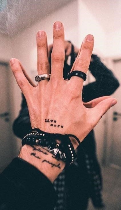 Small Tattoos for men hand 07