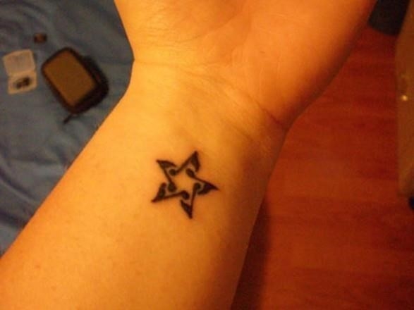 Star Wrist Tattoo for Men