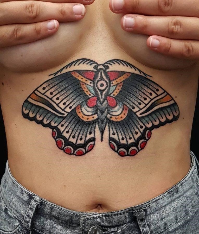 butterfly girl tattoo sternumTikTok Search