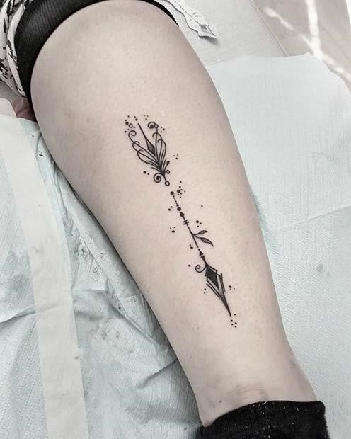 Stylish Arrow Tattoo Design