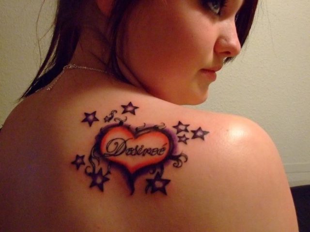 Stylish Heart Tattoo