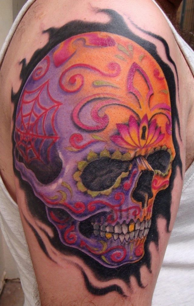 Sugar Design Skull Tattoo 5