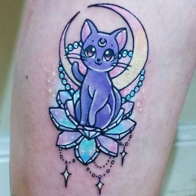 Super adorable Luna tattoo From @Carlatattoos SailorMoon Luna