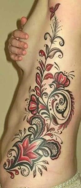 Sweet Pea Flowers Tattoo Design+(3)