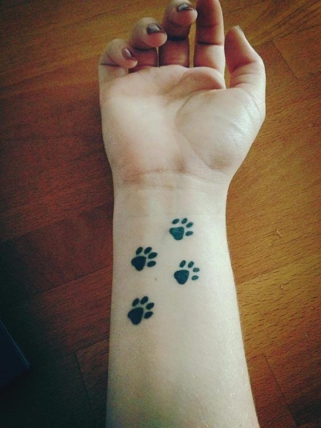 Tattoo Cute Paws on Wrist1