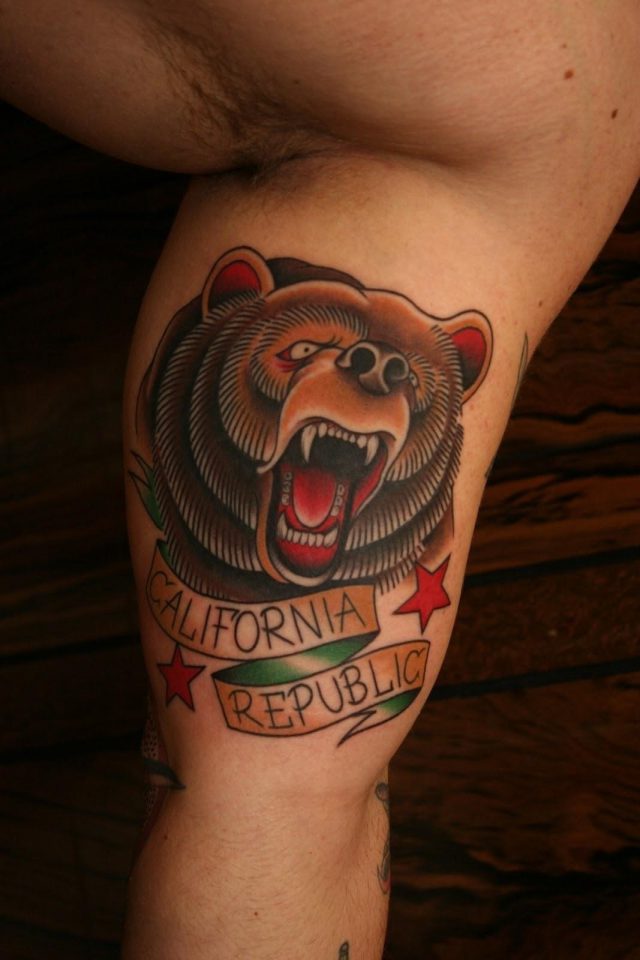 Traditional Bear Tattoo