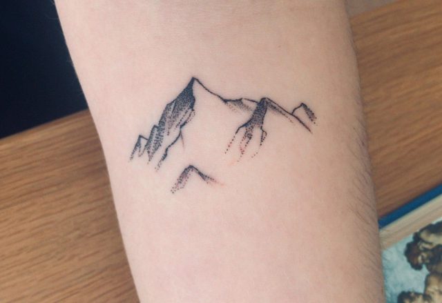 Trendy Mountain Tattoo Design 1 scaled