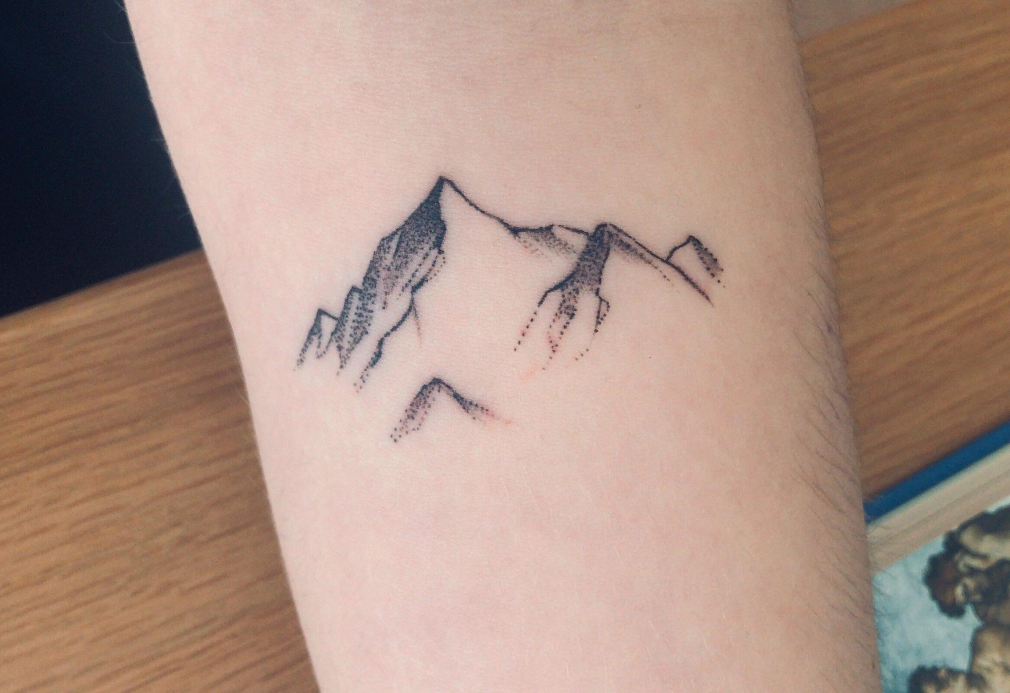 Top 47 Minimalist Mountain Tattoo Ideas 2021 Inspiration Guide