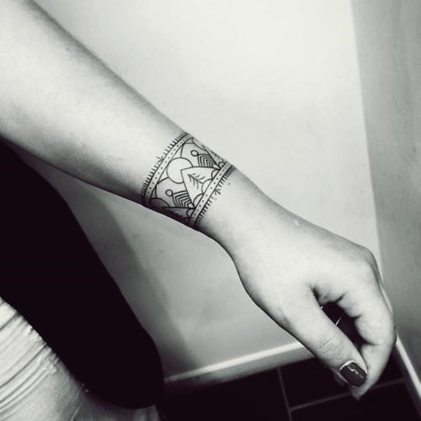 Unique Wrist Bracelet and Band Tattoos19