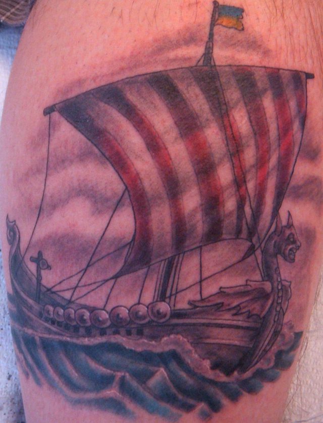 Viking Ship Tattoos