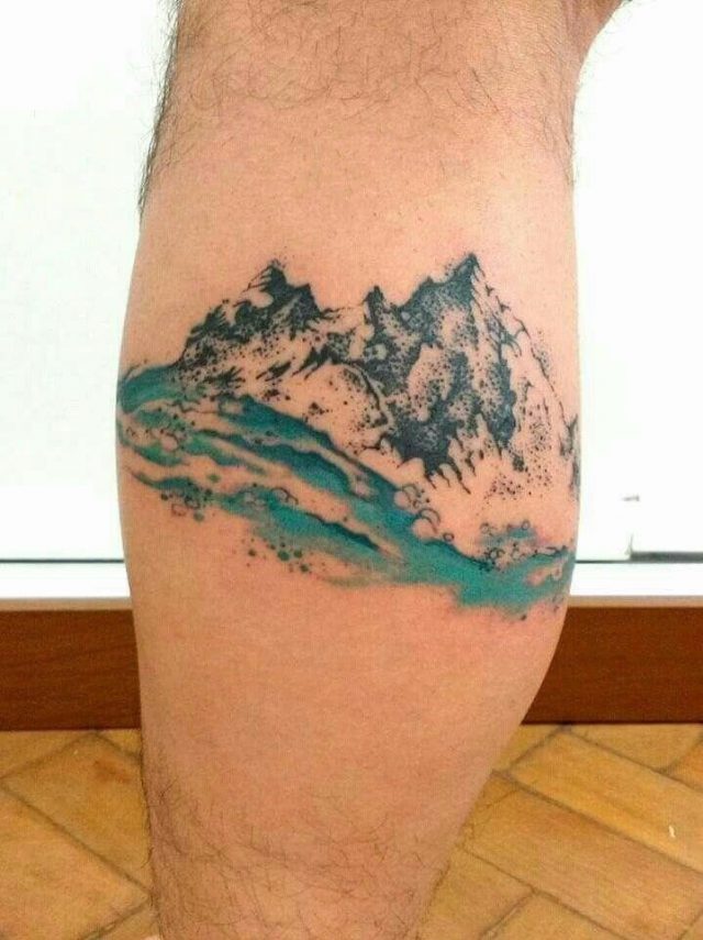 Watercolor Mountain Tattoo Images