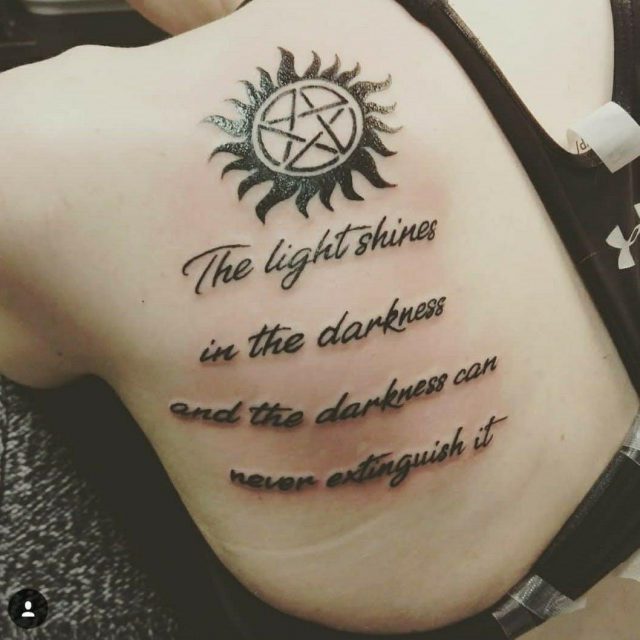 Women Supernatural Tattoo 4