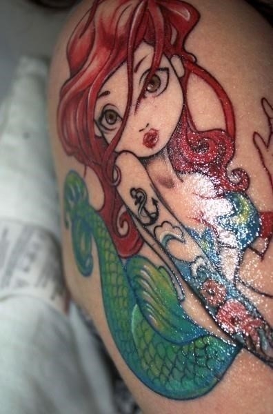 Wonderful Mermaid Tattoo 396×600