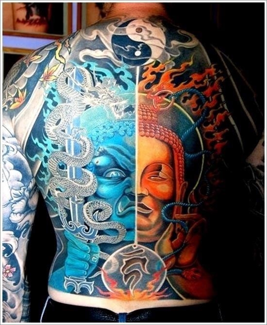 Yin Yang Tattoo Designs 9