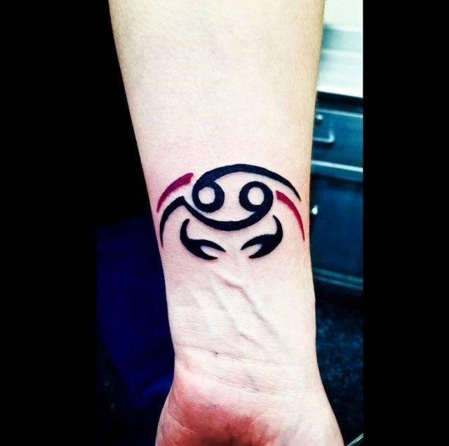 Zodiac Cancer Symbol Tattoo