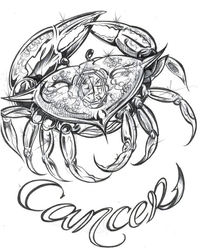 Zodiac Tattoos Cancer