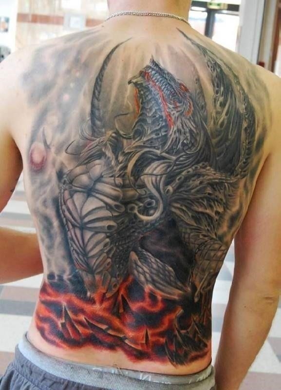 A0224c957a397b61f72825e4677eaeab  dragon tattoos back tattoos