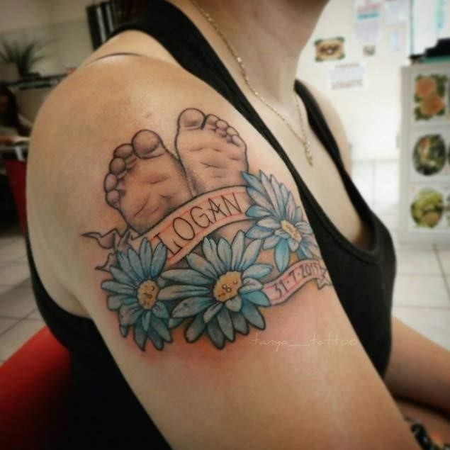 Adorable baby tattoo