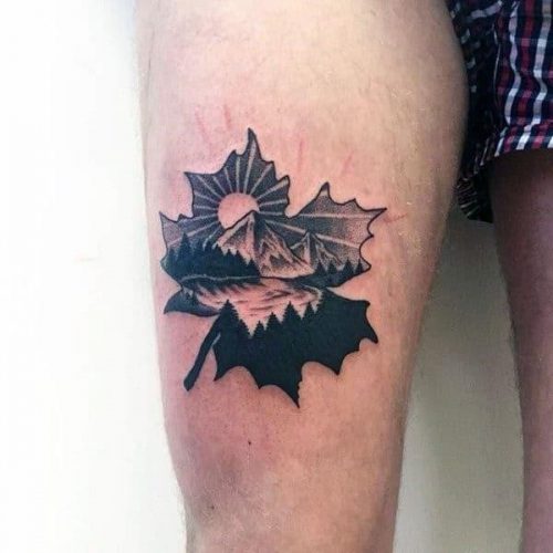 50+ maple leaf tattoo Ideas [Best Designs] • Canadian Tattoos