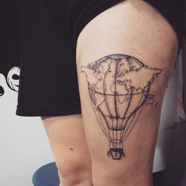 Amazing travel tattoo