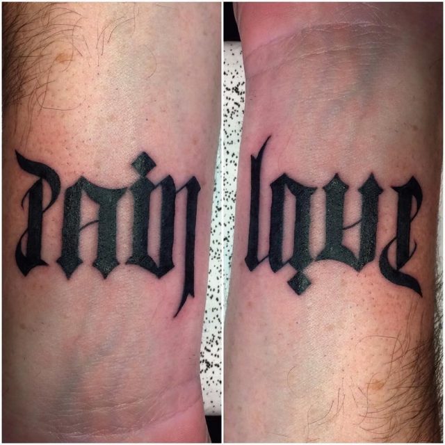 Ambigram tattoo  3