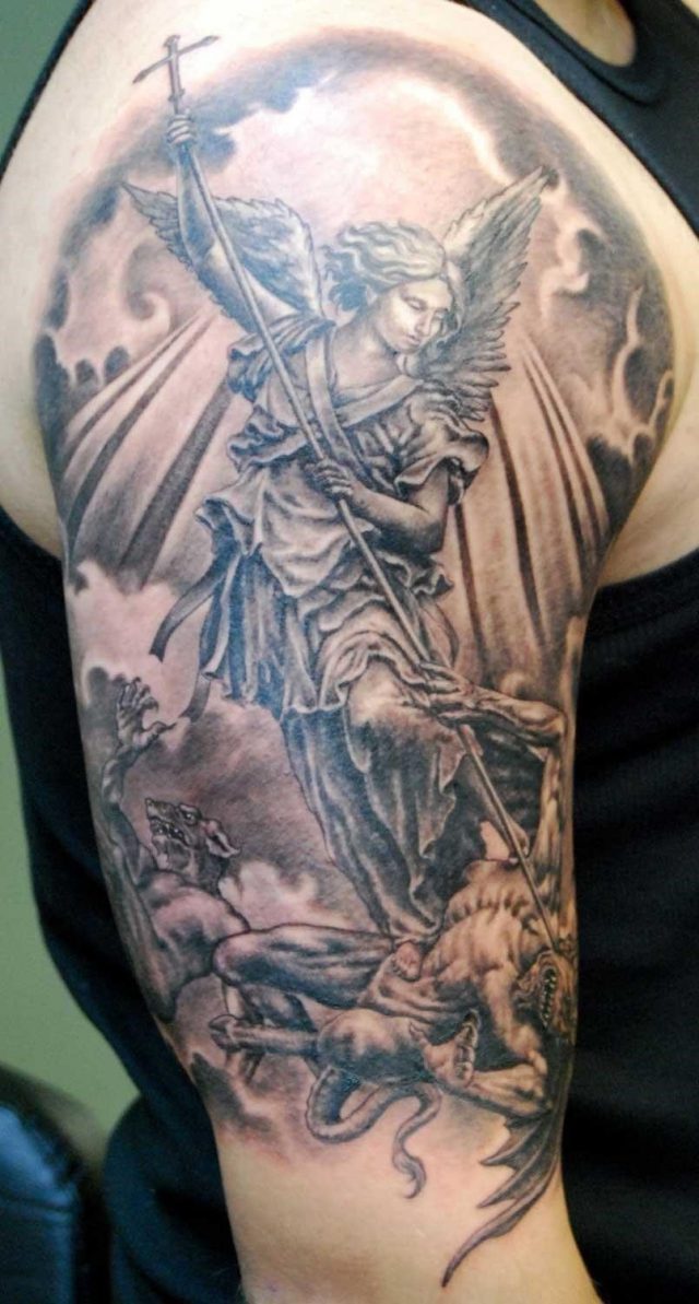 Angel%2Btattoos%2B st michael tattoo