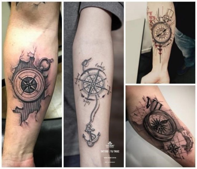 Anker tattoo bedeutung und symbolik maritime motive blackwork schwarz grau