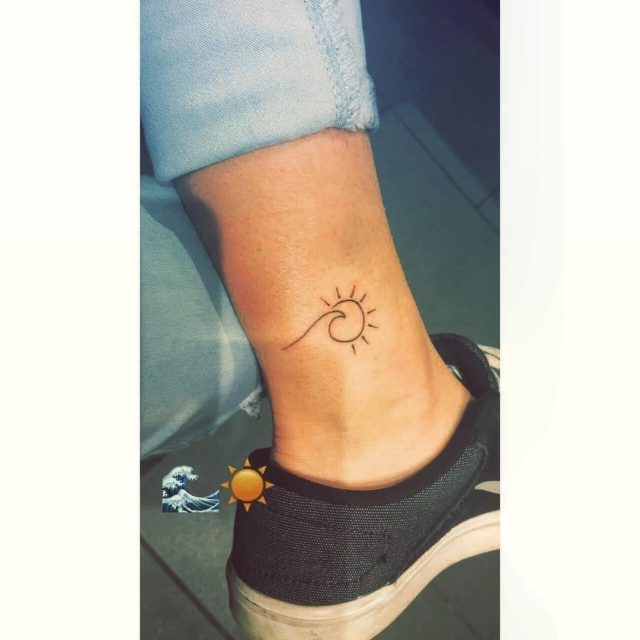 Ankle tattoo ideas for women 12