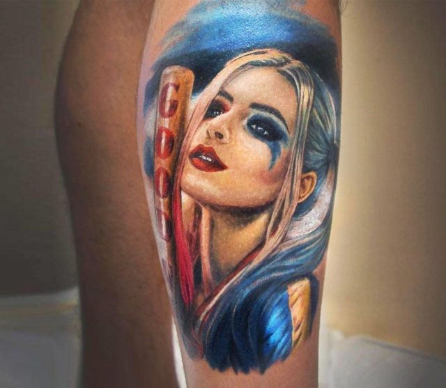 Artist  malena tattoo  harley quinn tattoo 18133115327