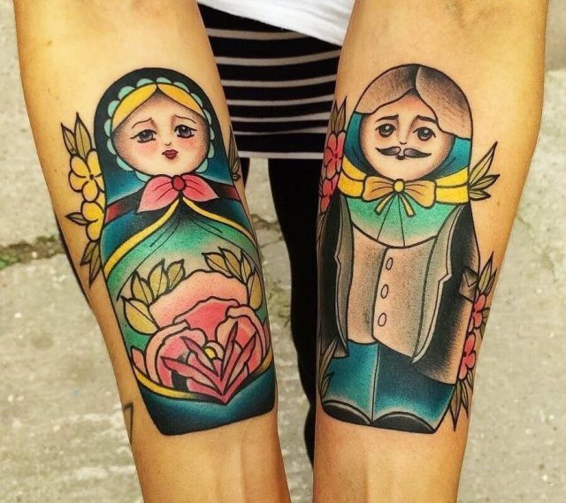 Artist  matt webb  russian doll tattoo 16278225922