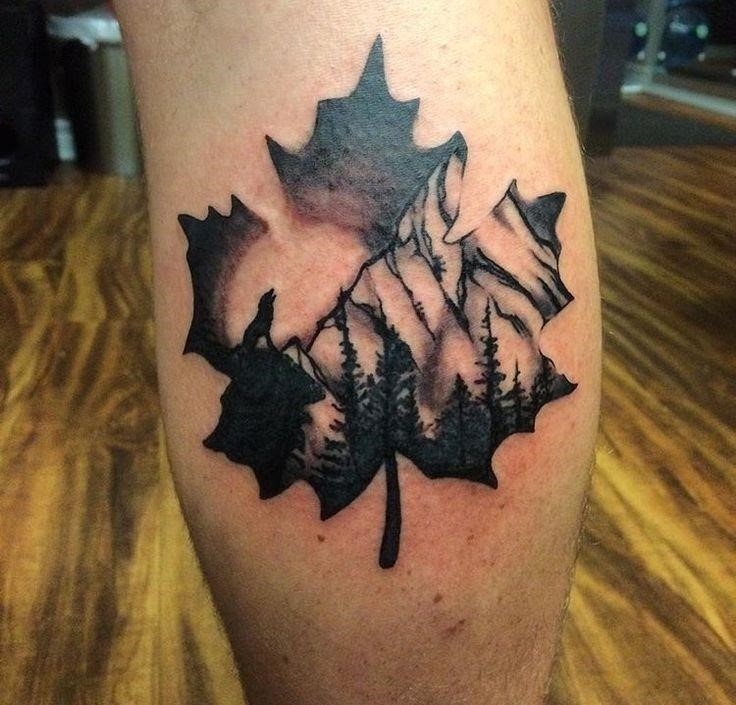 maple leaf tattoo