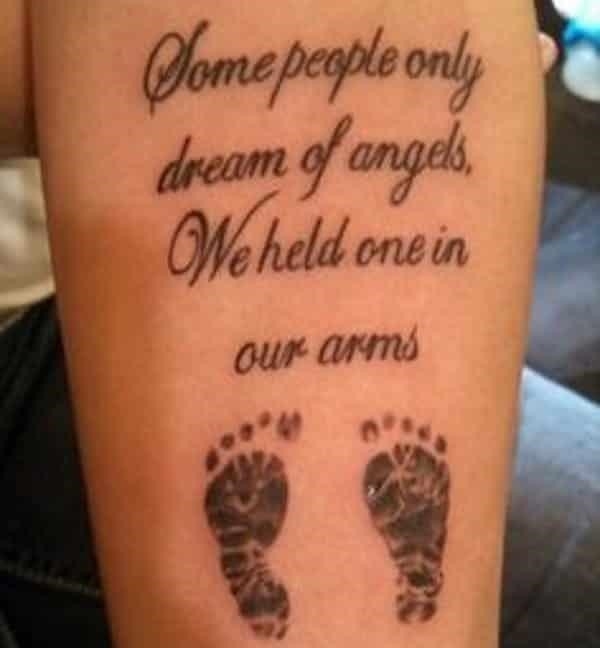 Baby footprint tattoo ideas 25