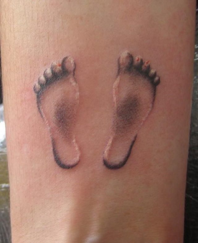 Baby footprint tattoos 16