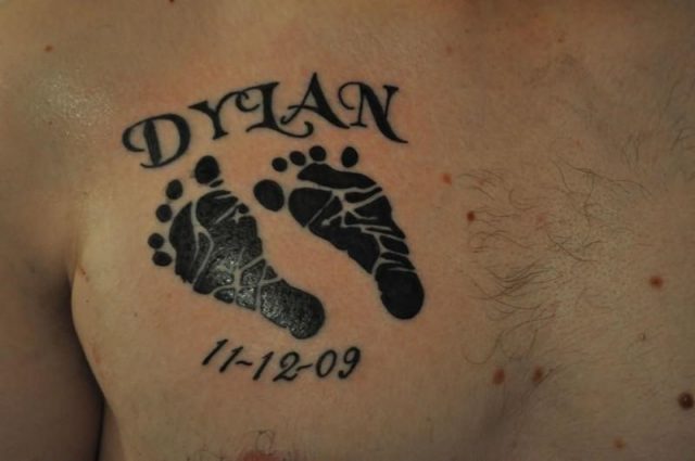 Baby footprint tattoos 32