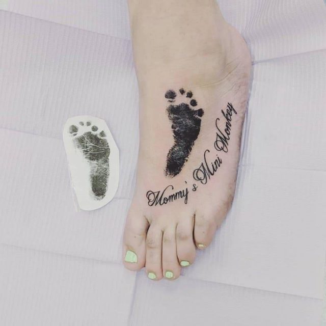 Baby footprint tattoos inkme1