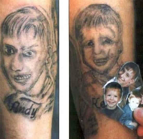 Bad portrait tattoo worst tattoos