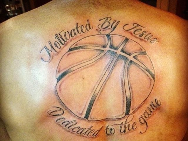 Basketball tattoo 19