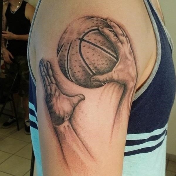 Basketball tattoo Designs and Ideas For Men 34