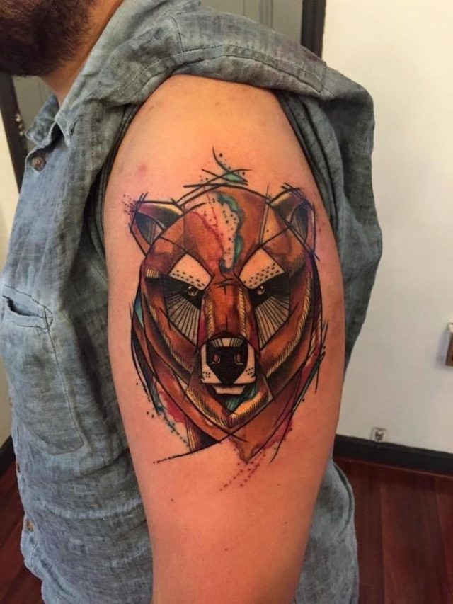 Bear tattoo image