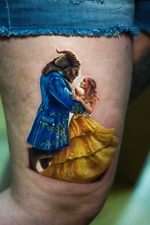 Beauty and the beast tattoo miami tattoo shops