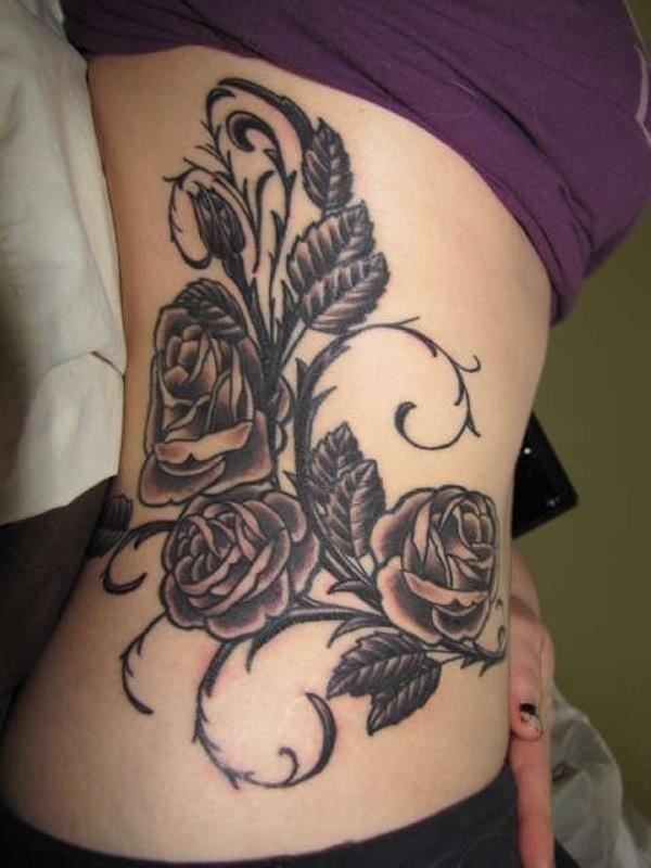 Black rose tattoo design ideas photos images cute+(16)