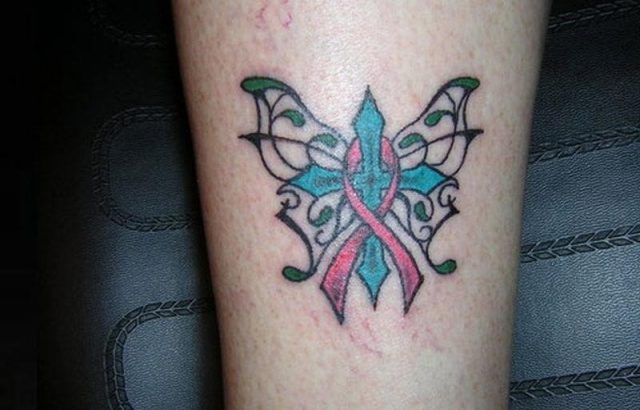 Breast cancer survivor tattoo