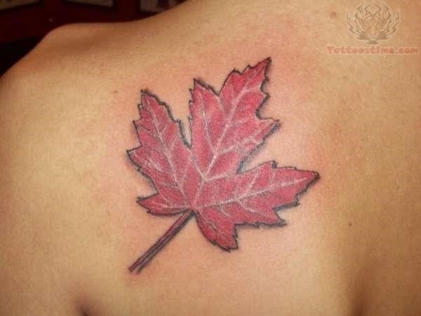 Canada leaf tattoo