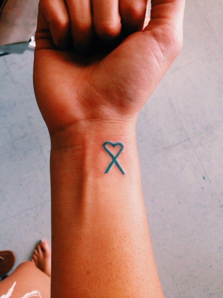 42 Cool Cancer Ribbon Tattoos On Foot