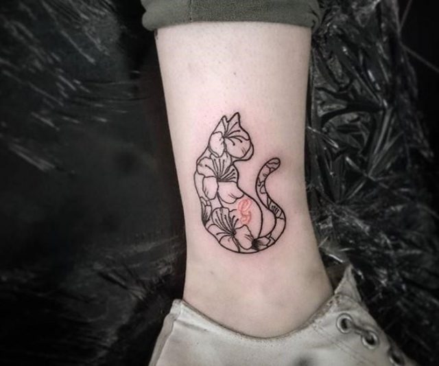 Cat memorial tattoo 15