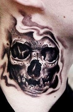 Cece94ec4bd1ef2f7518c6f036724746  neck tattoos skull tattoos