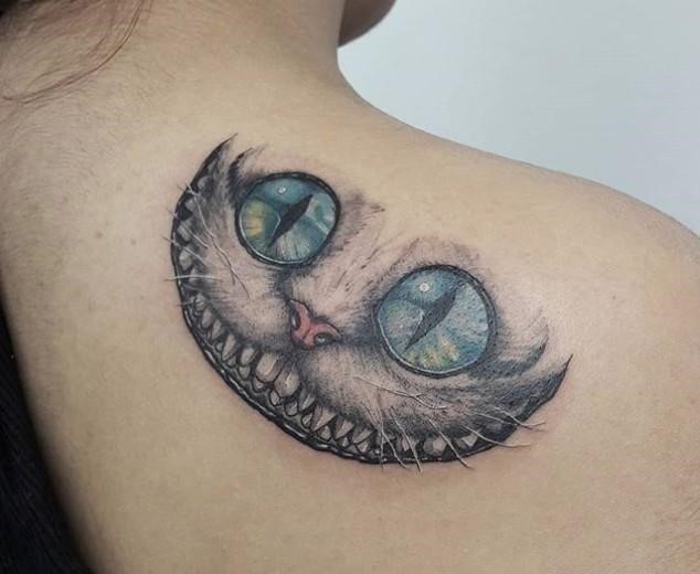 Cheshire cat tattoo 22