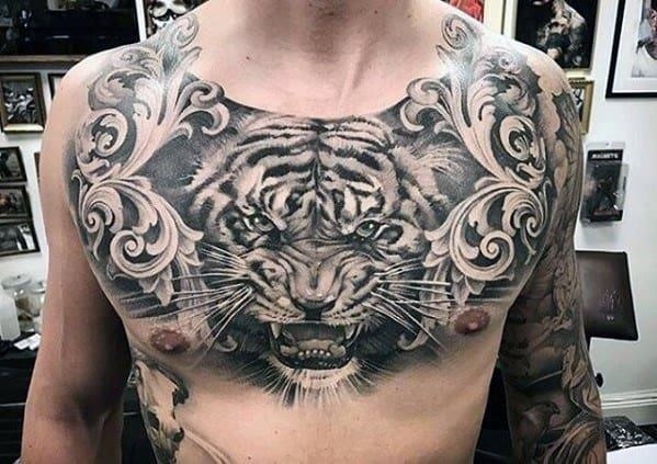 Chest animals greatest tattoo designs for guys
