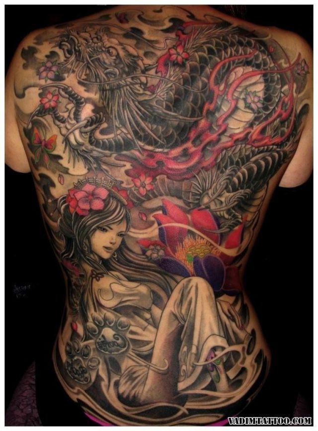 Chinese dragon tattoo 04